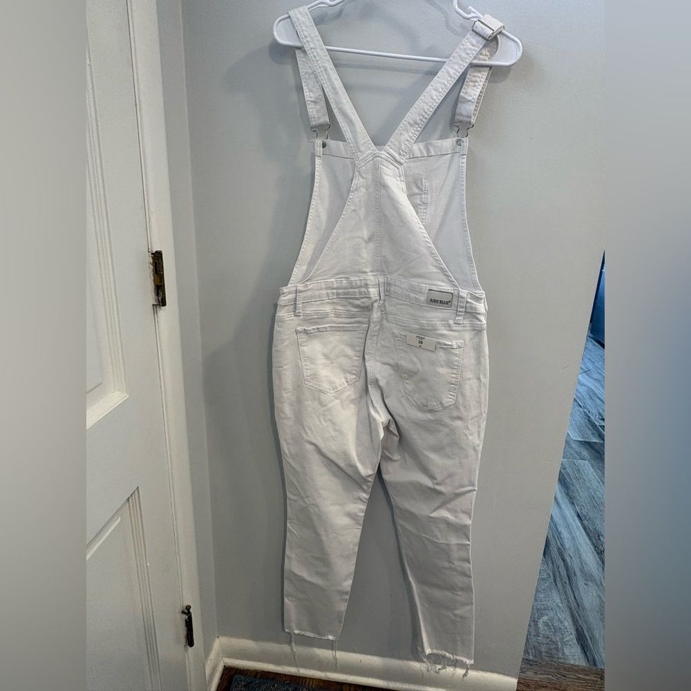 Judy Blue Classic White Denim Overalls - Picture 8 of 15